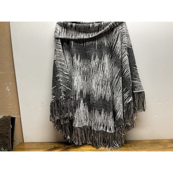 Ali Miles Women's 2X/3X Sweater Top Lagenlook Cowl Neck Striped - Picture 4 of 9